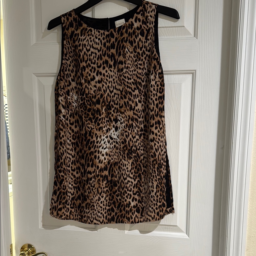 Chico's Animal Print Sleeveless Blouse